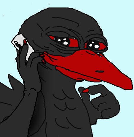 DUDU on the phone close-up