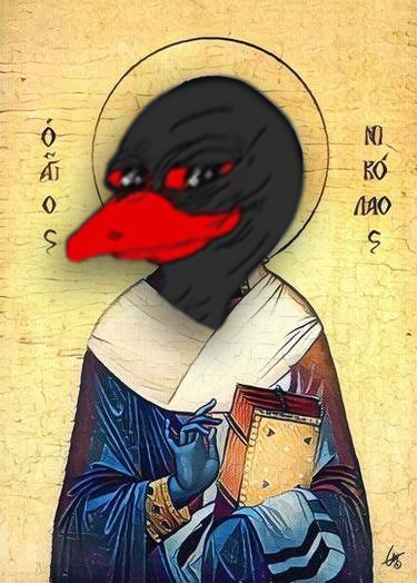 DUDU as a saint icon